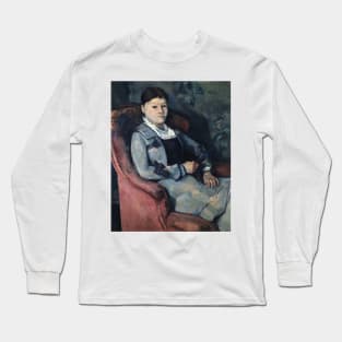 Portrait of Mme. Cezanne by Paul Cezanne Long Sleeve T-Shirt